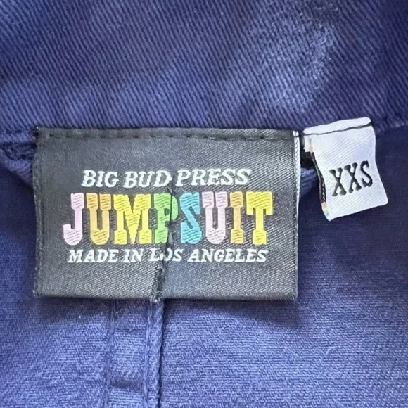 Big Bud Press Navy Blue Everyday Jumpsuit Size XXS - Picture 3 of 7